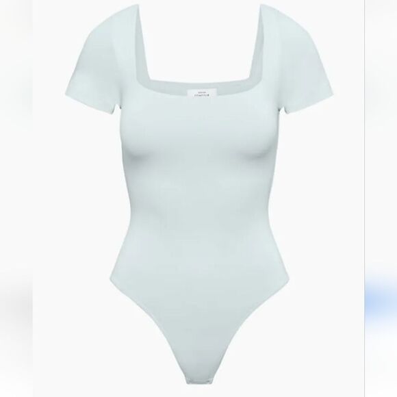 Babaton Aritzia Contour Squareneck Shortsleeve Bodysuit - Picture 1 of 8